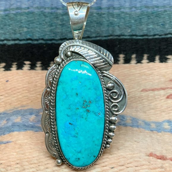 Emerald Valley Turquoise Pendant #3454 - Picture 1 of 2